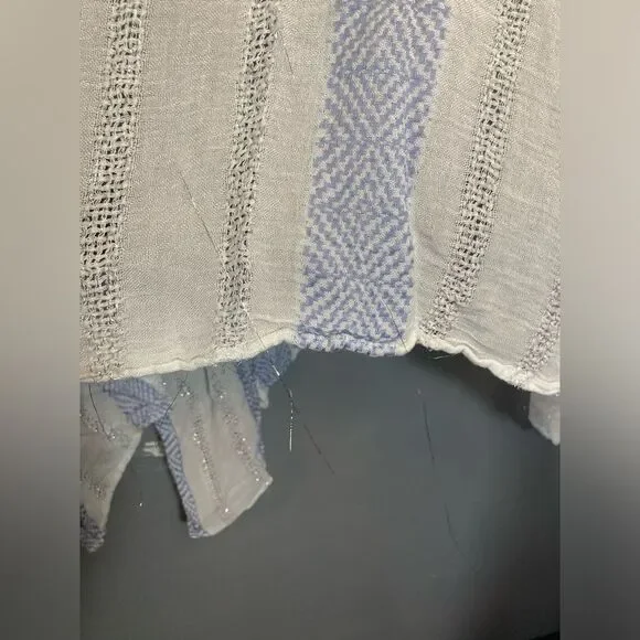 Blue Island white and blue striped lightweight cover-up - Picture 8 of 8